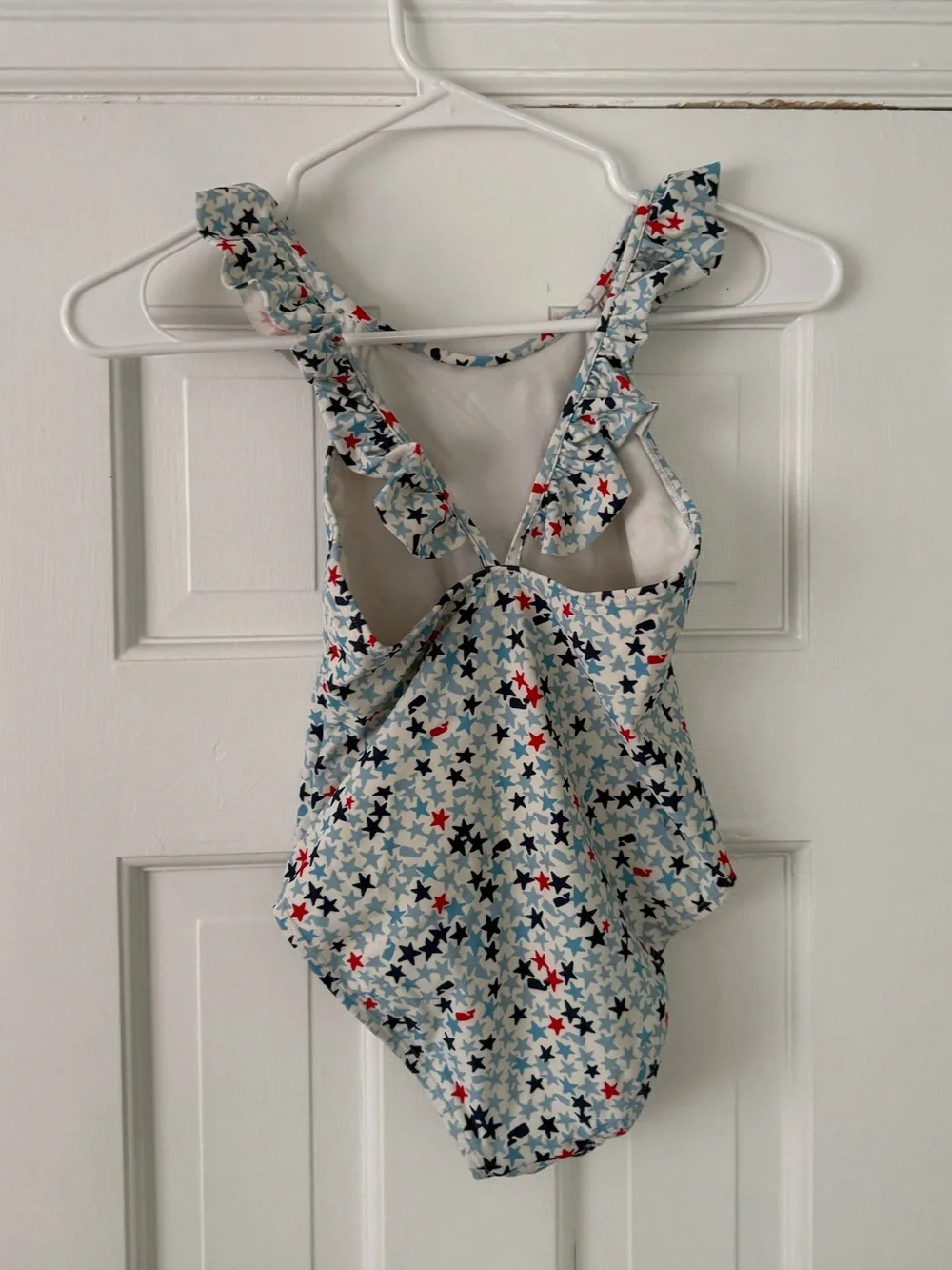 Lot of 2 Girls One Piece Swimsuits size 8/S Vineyard Vines & Hanna Andersson